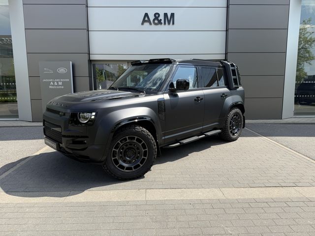 Land Rover Defender 110 P635 OCTA Black / Urb / Milltek uitlaat